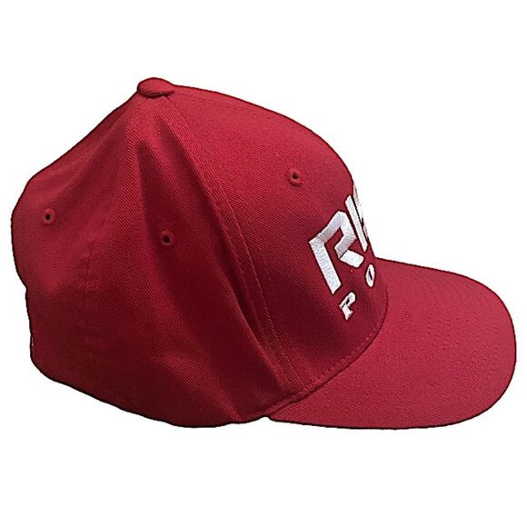 Rise Poker L/XL Red Baseball Hat Cap Sportswear Flexfit - Picture 5 of 6